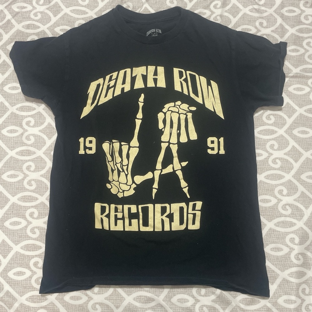 Death Row Records Black T-Shirt for Men